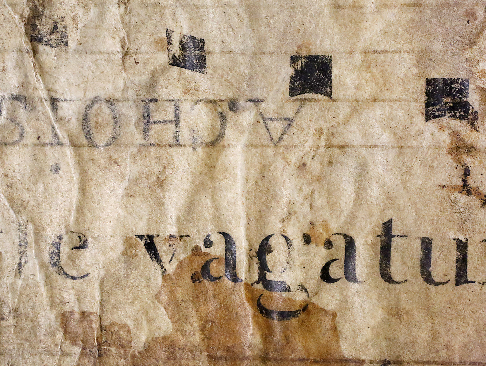 Centuries-old music manuscript